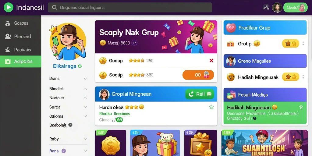 Tampilan awal game yang menarik dan user-friendly.