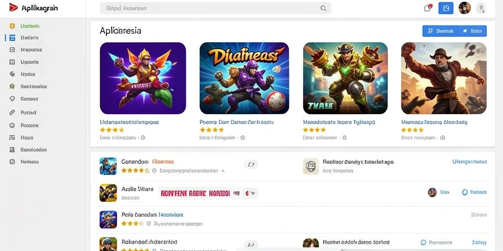 Tampilan awal game yang menarik dan mengesankan.