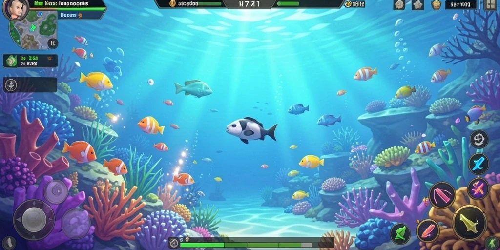 Screenshot menunjukkan tampilan antarmuka yang menarik dan modern.