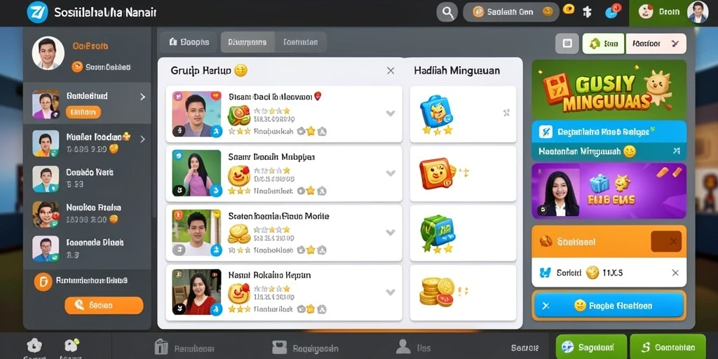 Tampilan antarmuka yang menarik dan user-friendly.