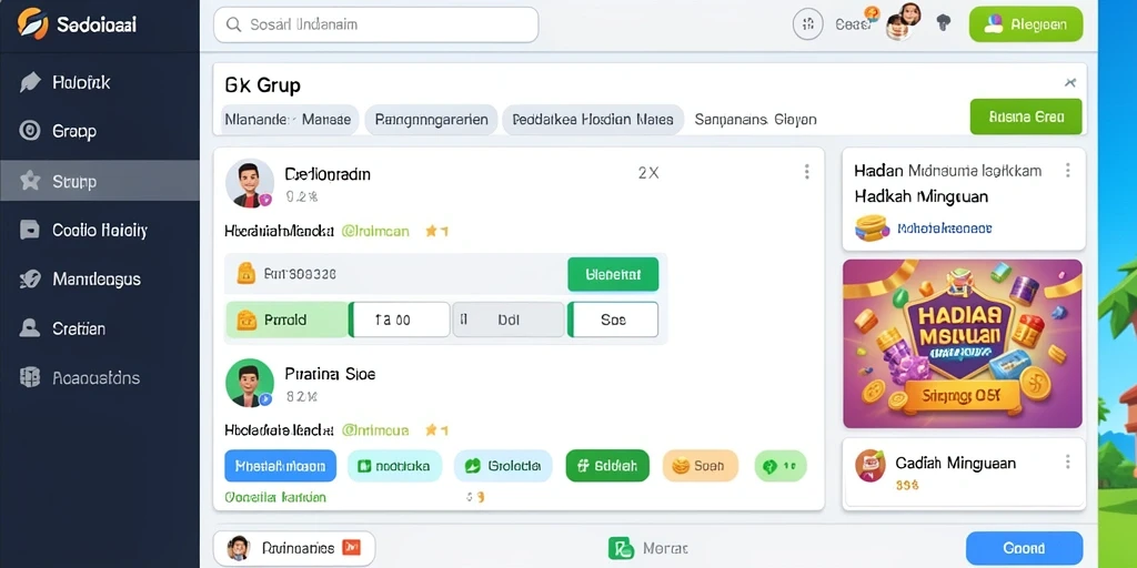 Tampilan depan permainan yang menampilkan naga keren.