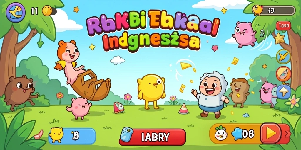 Tampilan utama game yang menarik.