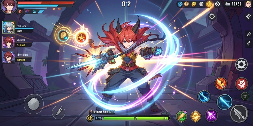 Screenshot aplikasi SPINGILA dengan level yang menantang.